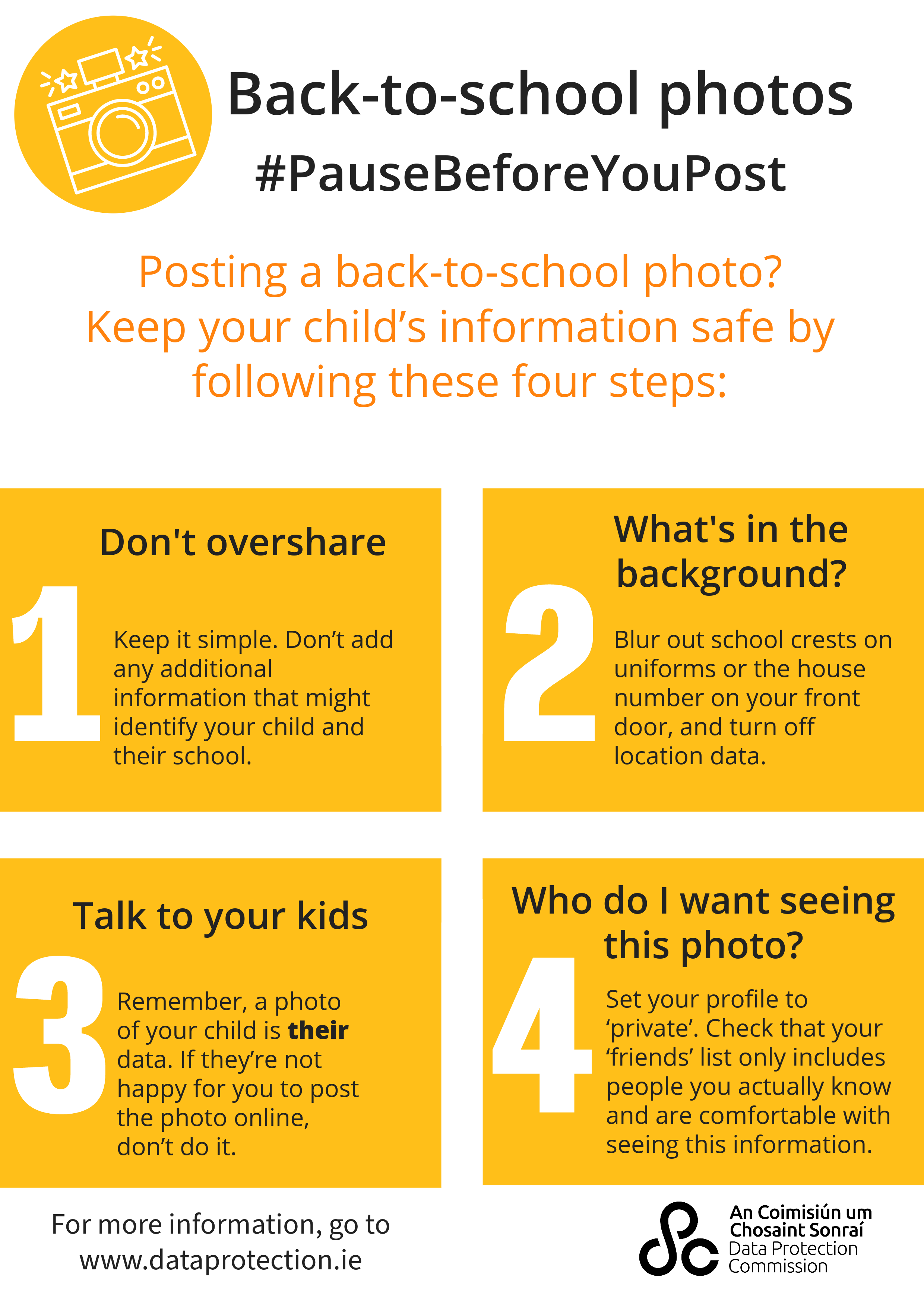 How to be safe when sharing back to school photos