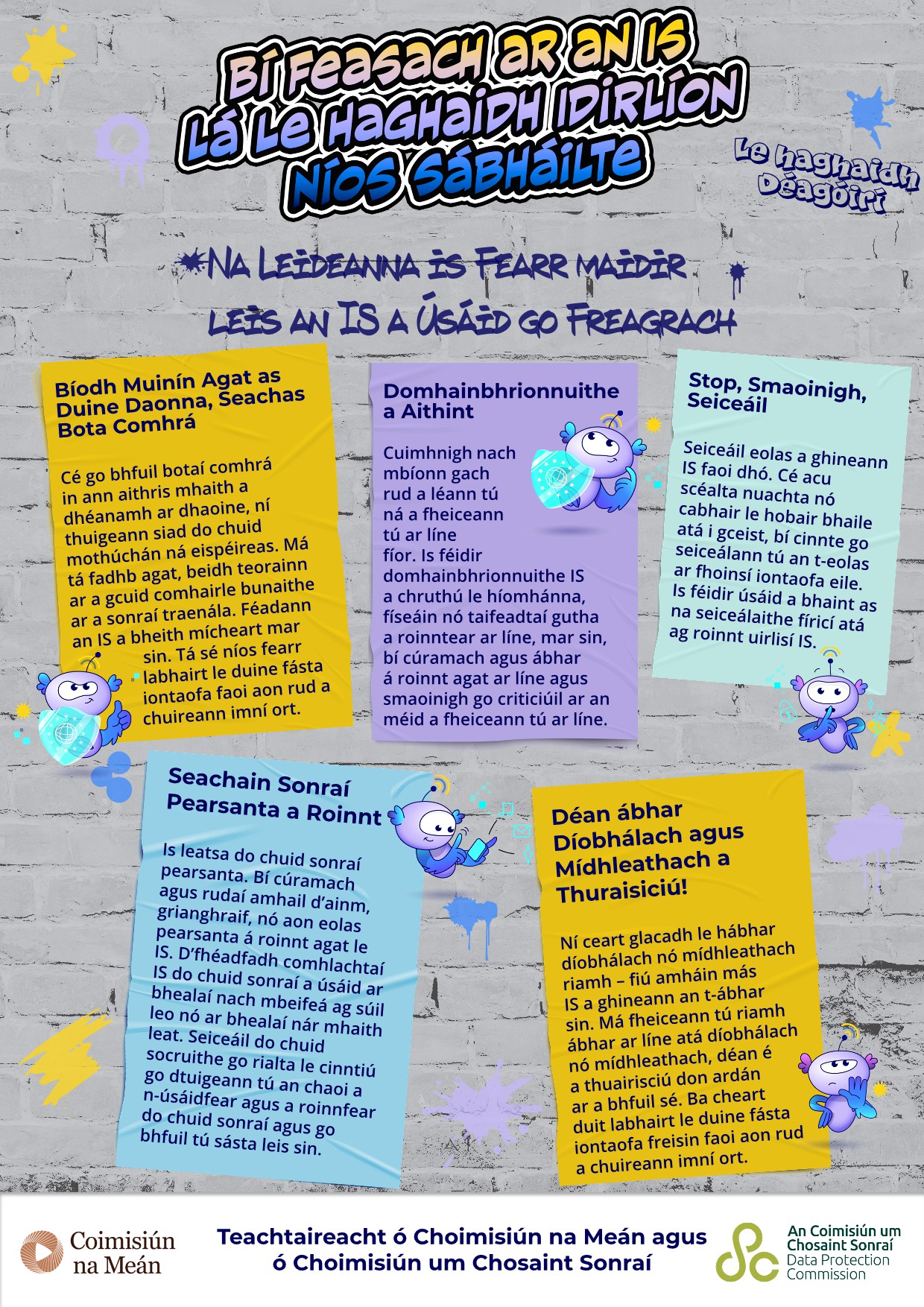 Bí Feasach ar an IS Lá le Haghaidh Idirlíon Níos Sábháilte